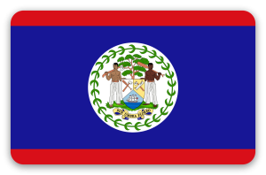 Belize - naklejka na kartę