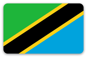 Tanzania - naklejka na kartę