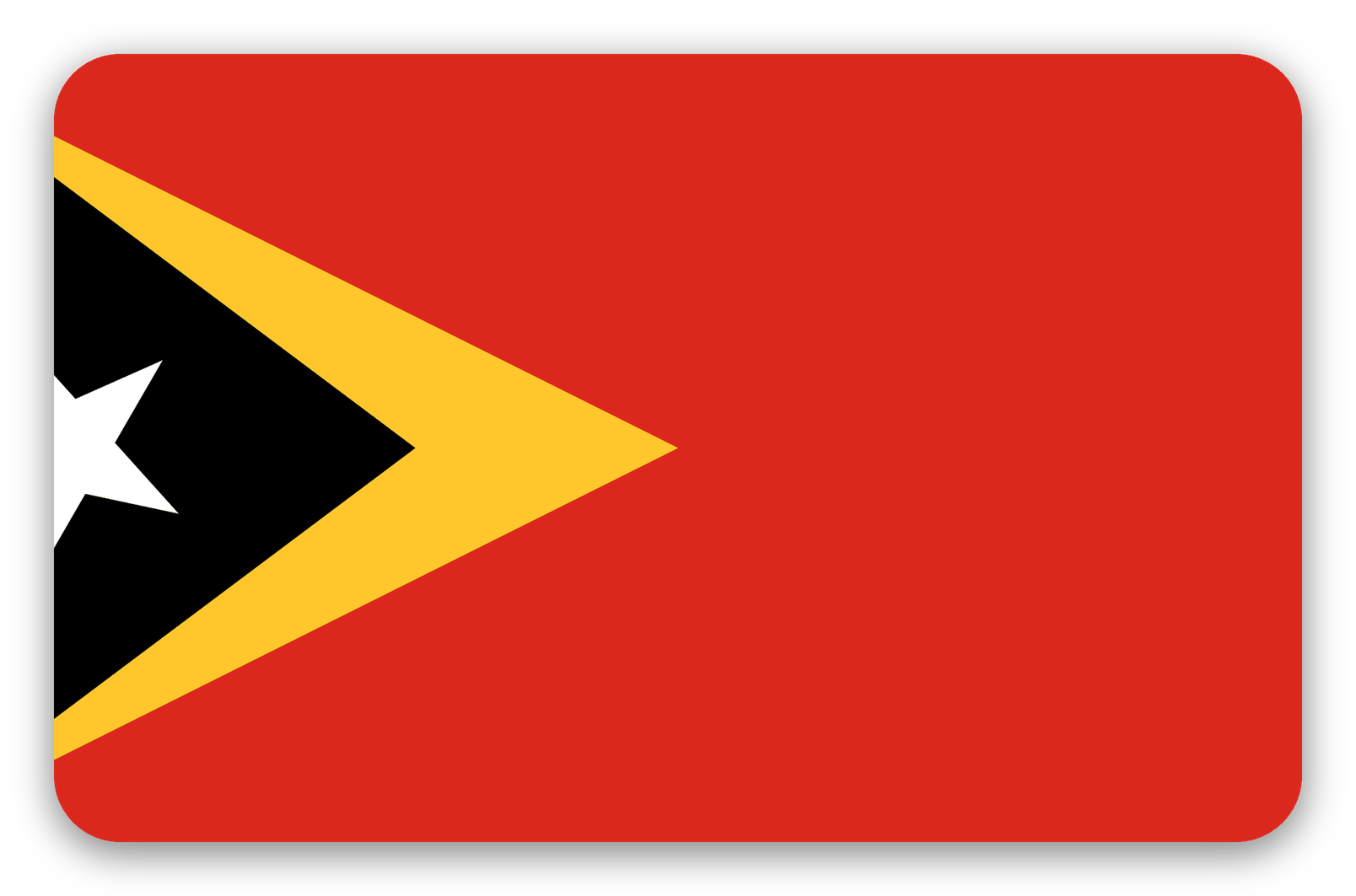 Timor Wschodni - naklejka na kartę