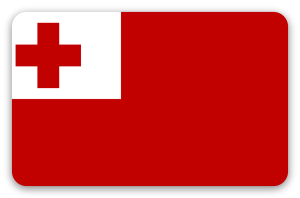 Tonga - naklejka na kartę
