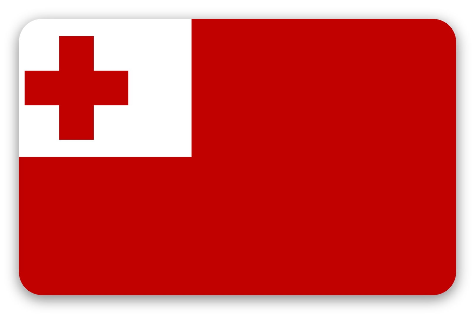 Tonga - naklejka na kartę