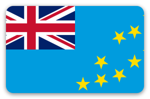 Tuvalu - naklejka na kartę