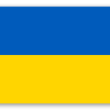 Ukraina - naklejka na kartę