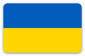 Ukraina - naklejka na kartę