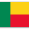Benin - naklejka na kartę