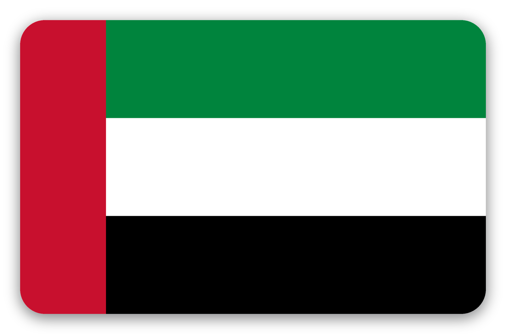 Zjednoczone Emiraty Arabskie - naklejka na kartę