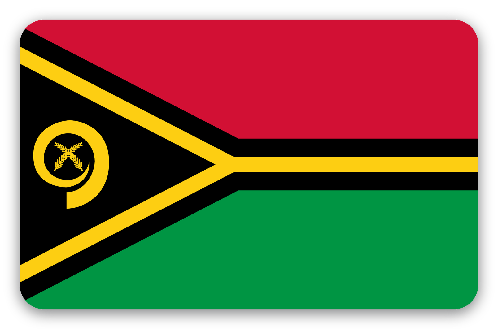 Vanuatu - naklejka na kartę