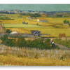 Żniwa (Van Gogh) - naklejka na kartę
