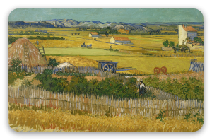 Żniwa (Van Gogh) - naklejka na kartę