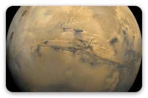 Mars - naklejka na kartę