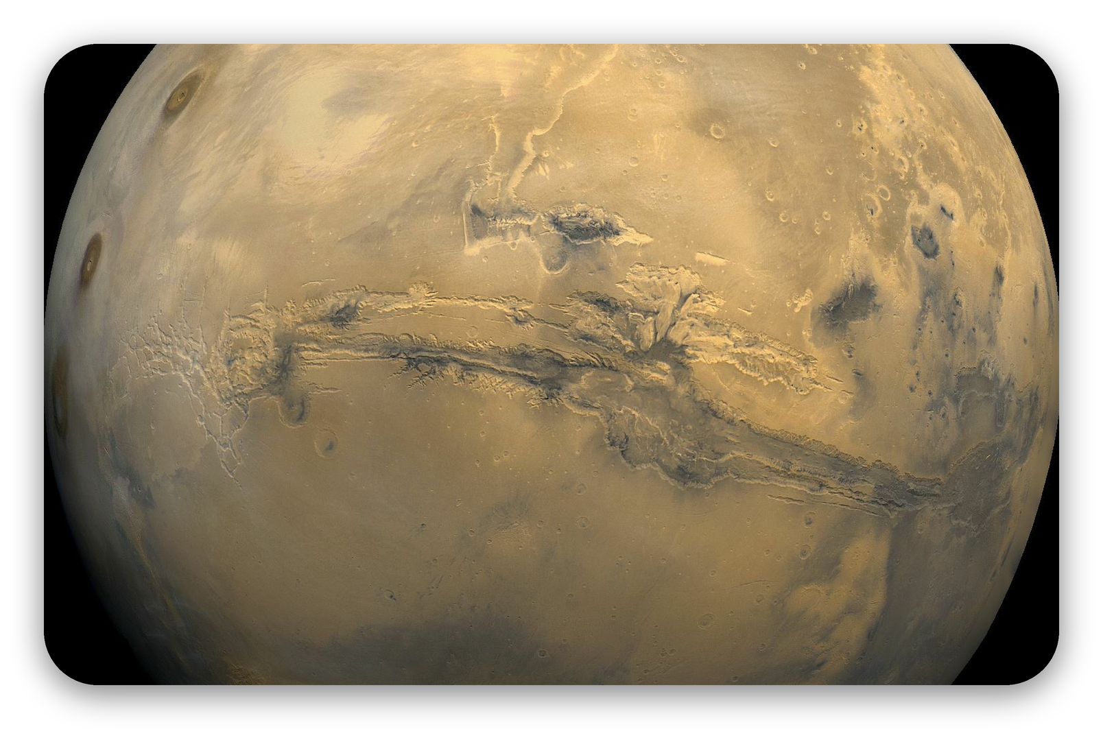 Mars - naklejka na kartę