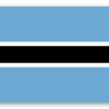 Botswana - naklejka na kartę