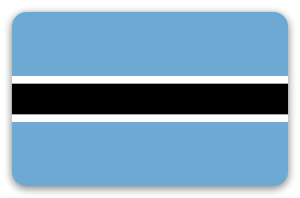 Botswana - naklejka na kartę