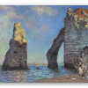Klif w Étretat - naklejka na kartę