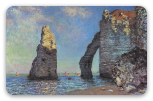 Klif w Étretat - naklejka na kartę