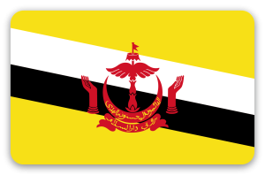 Brunei - naklejka na kartę