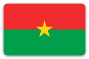 Burkina Faso - naklejka na kartę