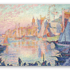 Port w Saint-Tropez - naklejka na kartę