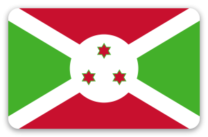 Burundi - naklejka na kartę
