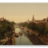 Amsterdam około 1900 roku - naklejka na kartę