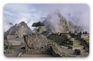 Machu Picchu - naklejka na kartę