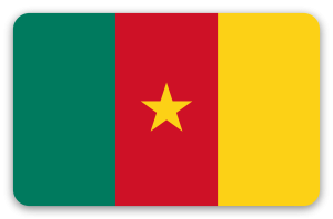 Kamerun - naklejka na kartę