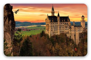 Neuschwanstein - naklejka na kartę