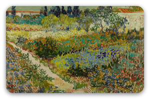 Vincent van Gogh Ogród w Arles - naklejka na kartę