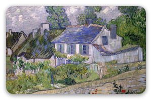 Vincent van Gogh Domy w Auvers - naklejka na kartę