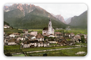 Toblach na fotochromach - naklejka na kartę