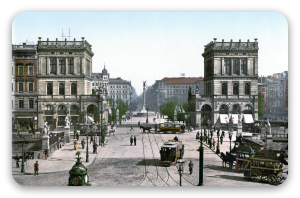 Berlin na fotochromach - naklejka na kartę