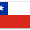 Chile - naklejka na kartę