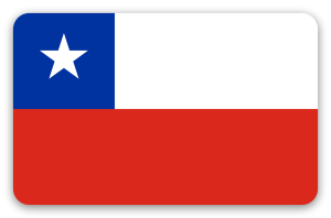 Chile - naklejka na kartę