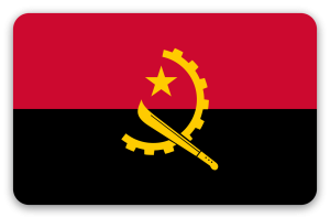 Angola - naklejka na kartę