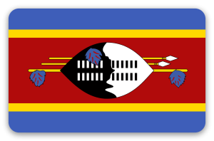Eswatini - naklejka na kartę