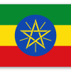 Etiopia - naklejka na kartę