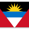 Antigua i Barbuda - naklejka na kartę