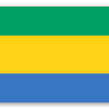 Gabon - naklejka na kartę