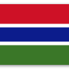Gambia - naklejka na kartę