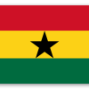 Ghana - naklejka na kartę
