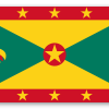 Grenada - naklejka na kartę