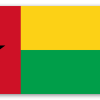 Gwinea Bissau - naklejka na kartę