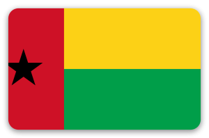 Gwinea Bissau - naklejka na kartę