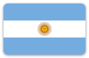 Argentyna - naklejka na kartę