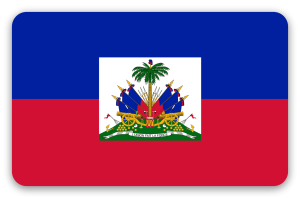 Haiti - naklejka na kartę