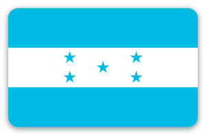 Honduras - naklejka na kartę