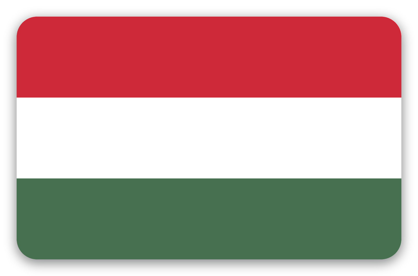 Węgry - naklejka na kartę