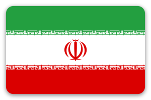 Iran - naklejka na kartę