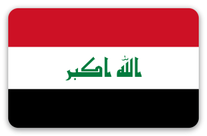 Irak - naklejka na kartę