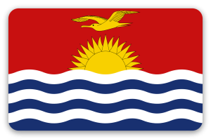 Kiribati - naklejka na kartę